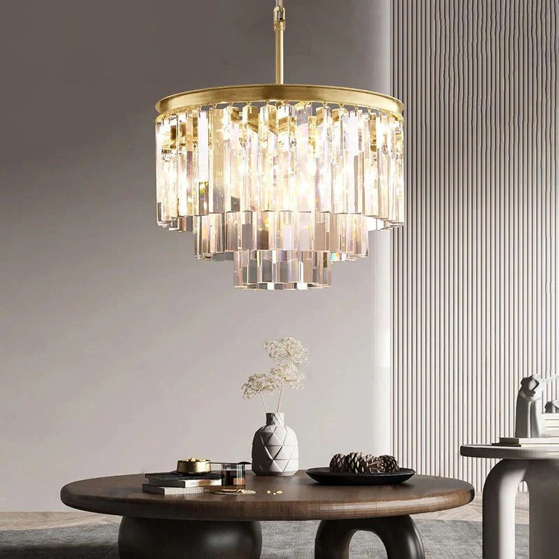 Odem Series Round Crystal Chandelier