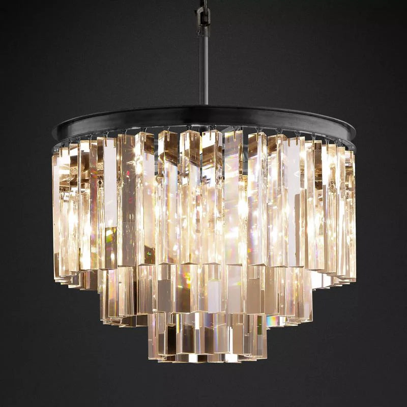 Odem Series Round Crystal Chandelier