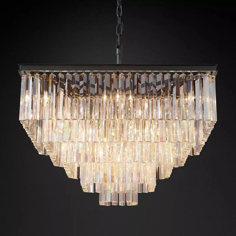 Odem Series Square Crystal  Chandelier