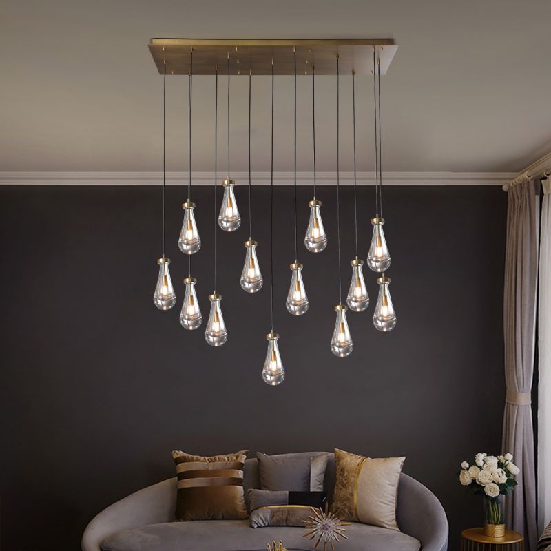 Raindrop Rectangle Chandelier