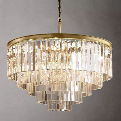 Tedem Series K9 Crystal Round / Linear Chandelier