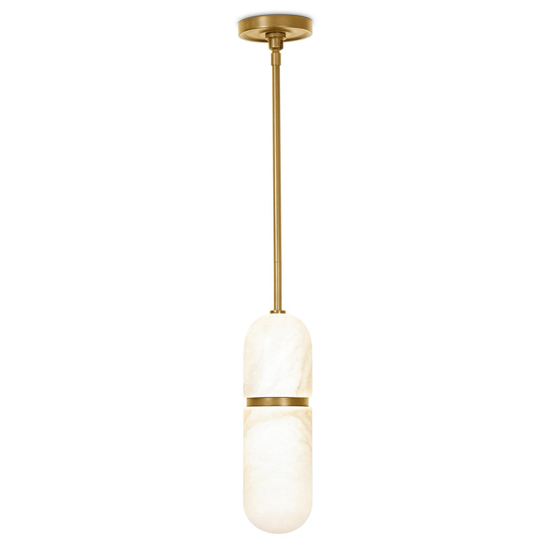 Alabaster Salon Pendant Light (Rod)