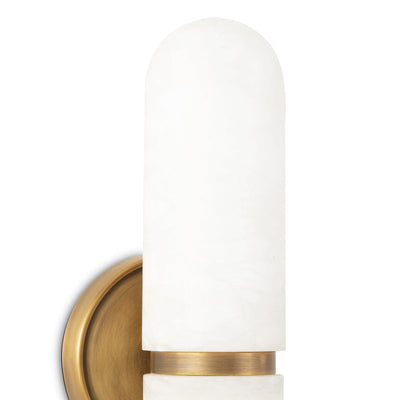 Alabaster  Salon Short Wall Sconce