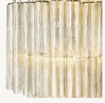 Serena  Round Glass Tube Chandelier