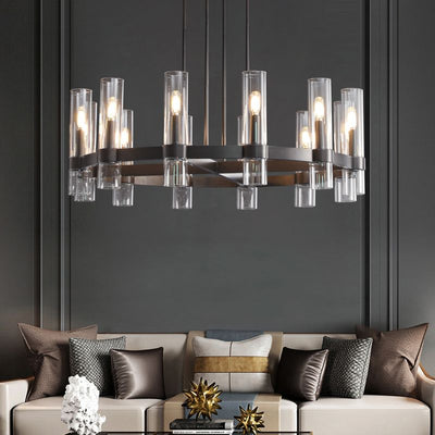 Simplicity Series Blown Glass Chandelier