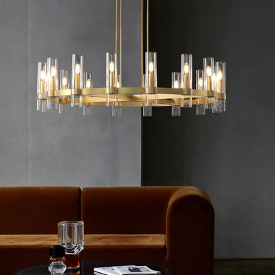 Simplicity Series Blown Glass Chandelier