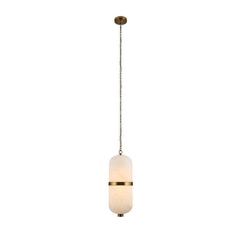 Alabaster  Volterra LED Pendant Light 8.5" (Chain)