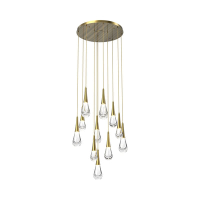 Water Drop Round LED Chandelier