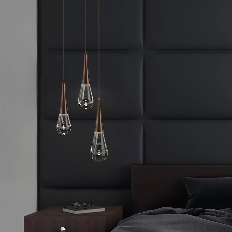 Water Drop Round LED Chandelier