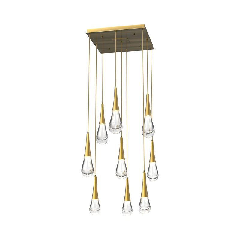 Water Drop Square LED Chandelier