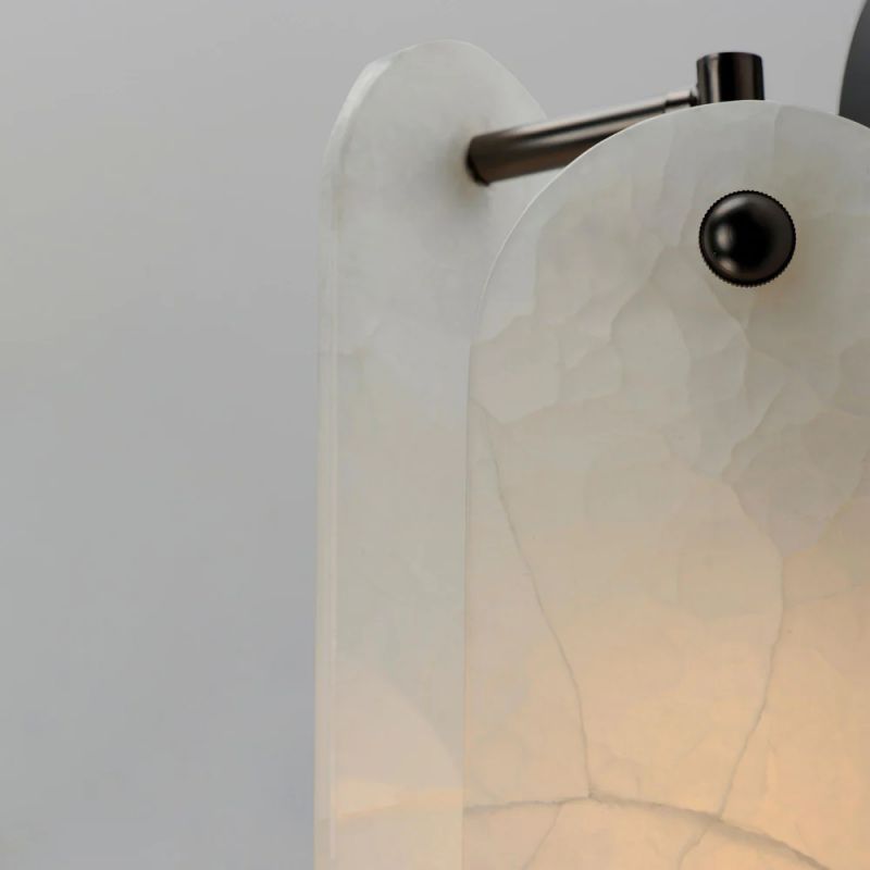 Alabaster Destiny Ball  Wall Sconce