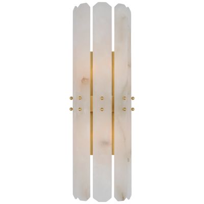 Alabaster Adrian Shield  Long Wall Sconce