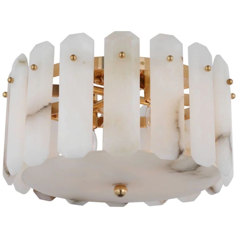 Alabaster Adrian Shield Small Ceiling Chandelier