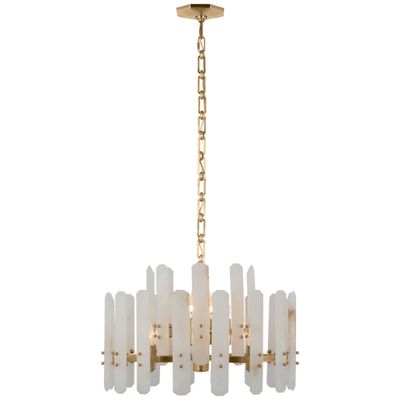 Alabaster Adrian Shield Small Pendant 12 Lights Chandelier