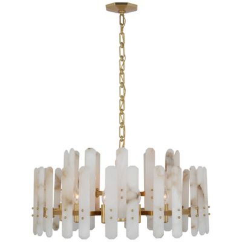 Alabaster Adrian Shield  Large Pendant 18 Lights Chandelier