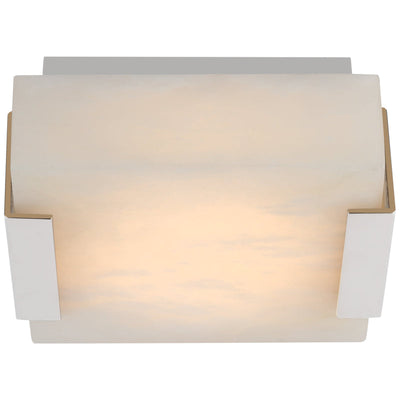 Alabaster Kelly  Square Flush Mount Wall Sconce Lamp 2.25"H