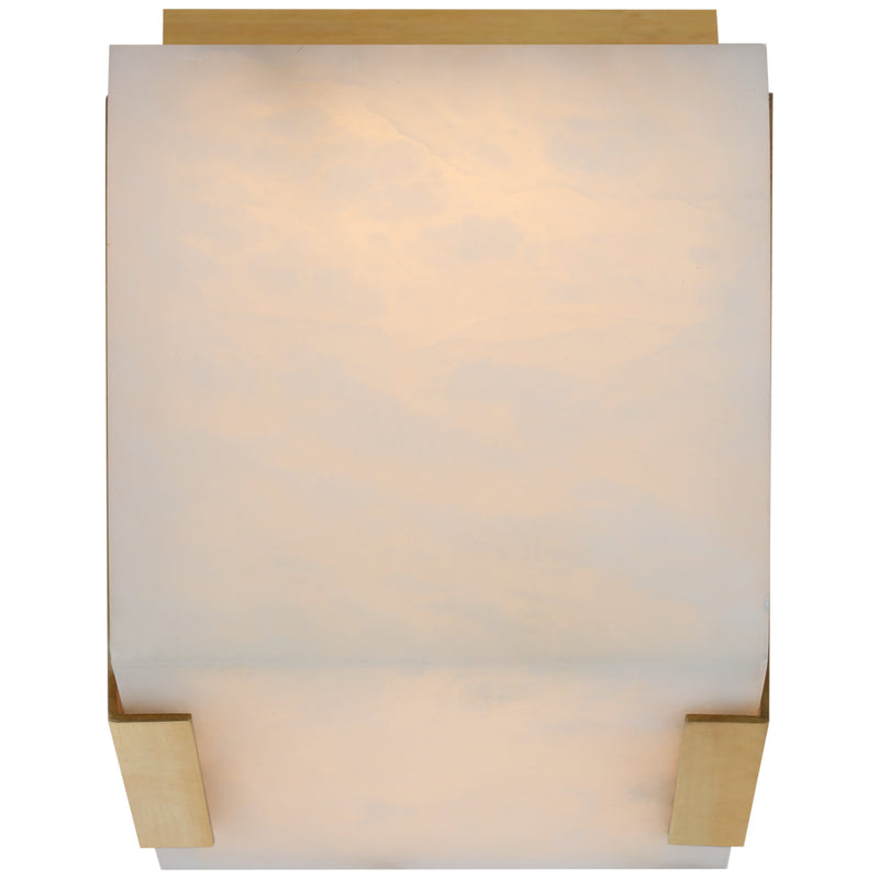 Alabaster Kelly  Square Flush Mount Wall Sconce Lamp 6"H