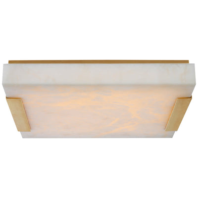 Alabaster Kelly  Square Flush Mount Wall Sconce Lamp 3"H