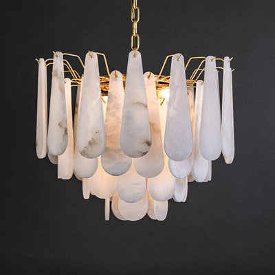 Alabaster Foyer Art Chandelier