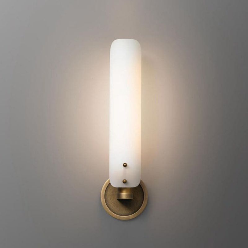 Beryl Single Layer White Glass Wall Light