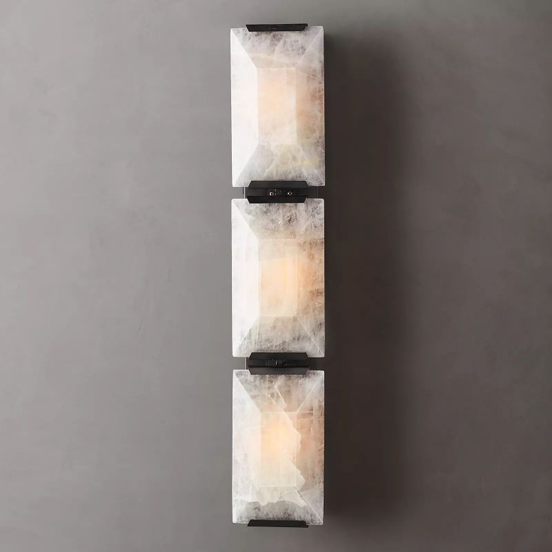 Hewson Calcite Triple Sconce