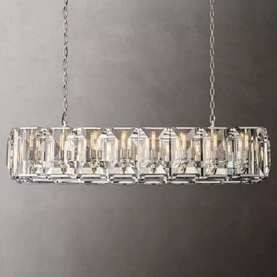 Hewson Multicurve Crystal Rectangular Chandelier 55“