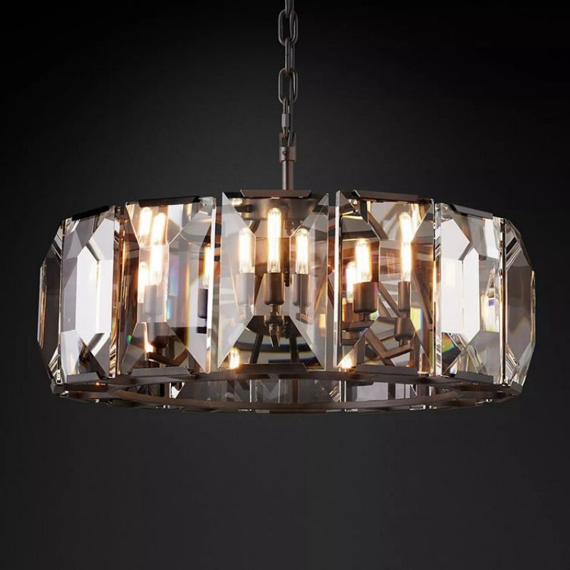 Hewson Multicurve Crystal Round Chandelier 31“