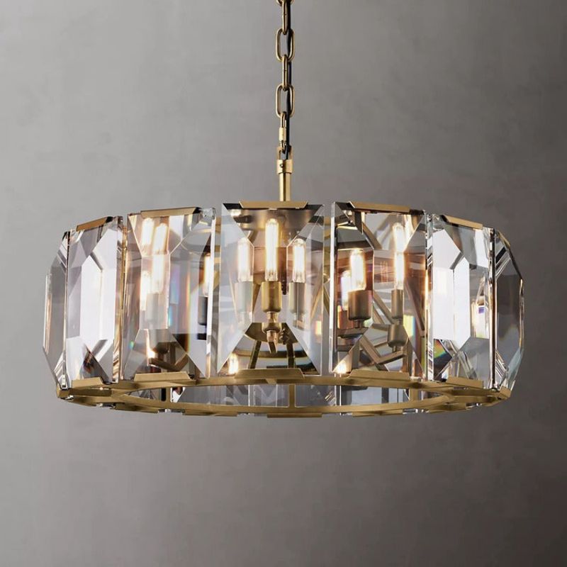 Hewson Multicurve Crystal Round Chandelier 31“