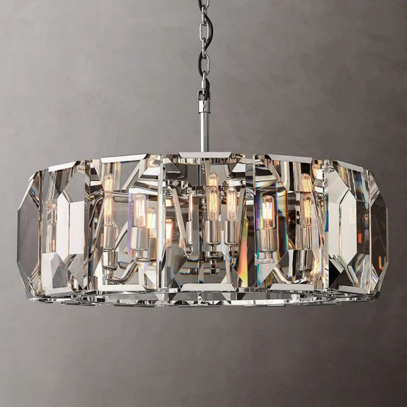 Hewson Multicurve Crystal Round Chandelier 31“