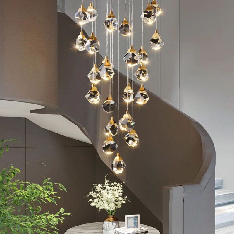 Nicole Crystal Staircase Chandelier