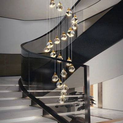 Nicole Crystal Staircase Chandelier