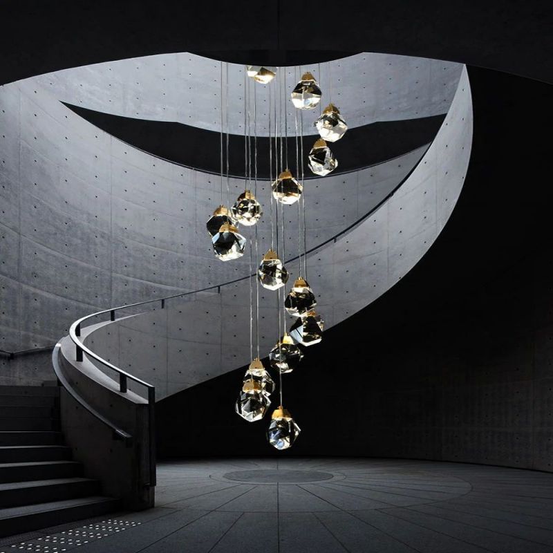 Nicole Crystal Staircase Chandelier