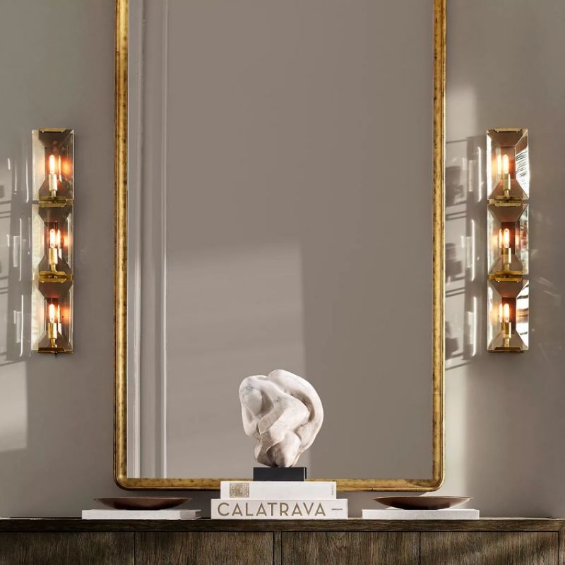 Hewson Multicurve Crystal Triple Wall Sconce