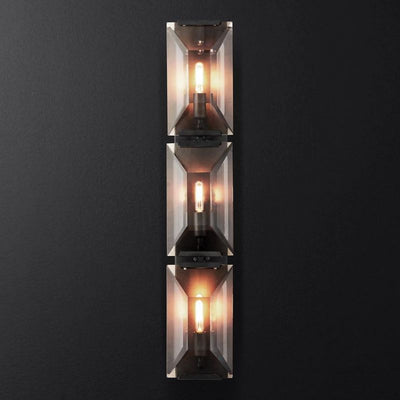 Hewson Multicurve Crystal Triple Wall Sconce