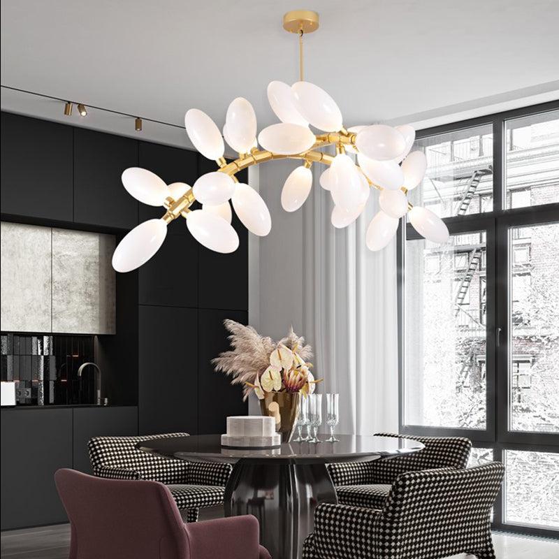 Escamoles Linear Grape Chandelier 57" L