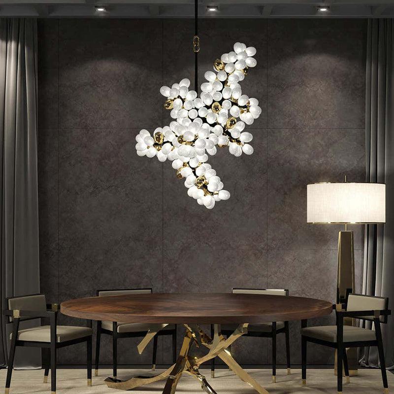 Escamoles Vertical Grape Chandelier