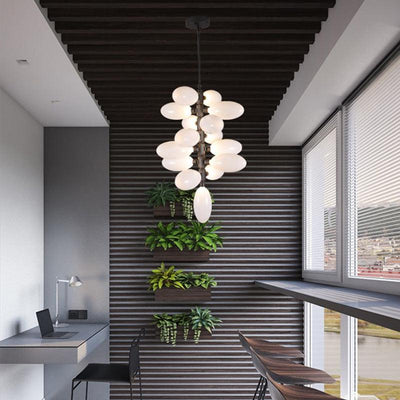 Escamoles Vertical Long Grape Chandelier