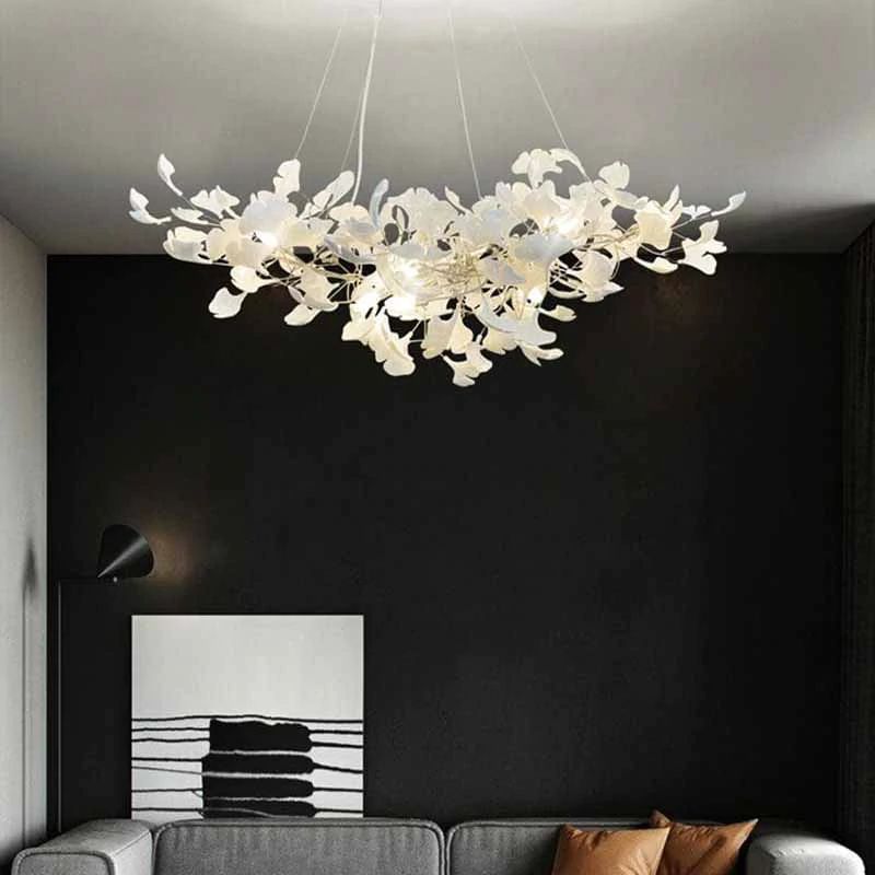 Ginkgo Ceramic  Chandelier