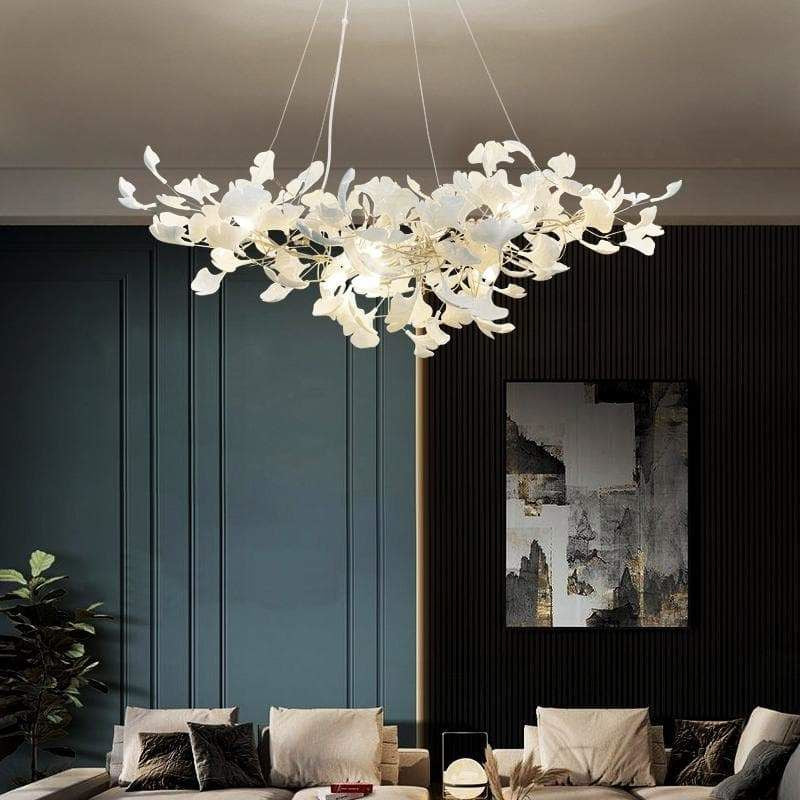 Ginkgo Ceramic  Chandelier