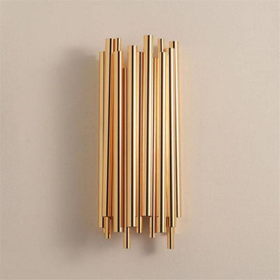 Golden Stainless Steel Wall Sconce 16 "