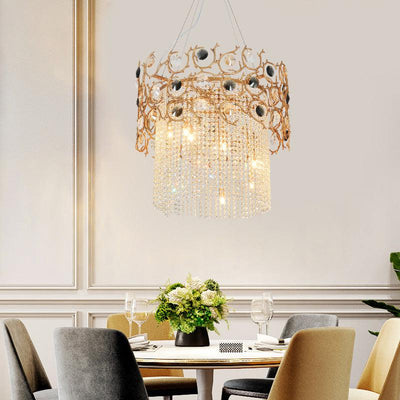 Lorna Crown Modern Crystal Chandelier