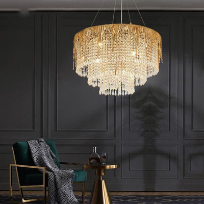 Lorna Crystal Cascade Chandelier