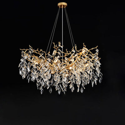 Lorna Gold Chandeliers Tree Branch Kitchen, Modern Crystal Chandelier