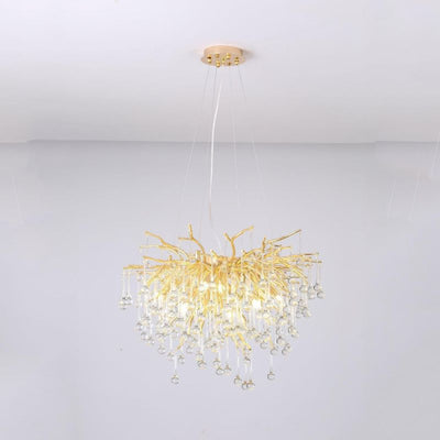 Lorna Modern Crystal Tree  Branch Chandelier 23.6" D