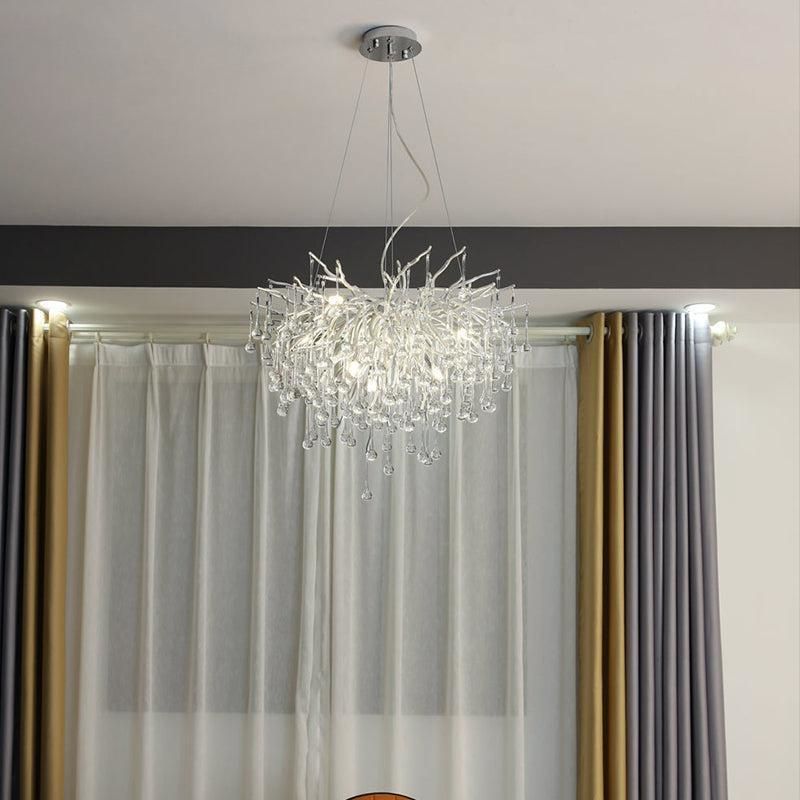 Lorna Modern Crystal Tree  Branch Chandelier 23.6" D