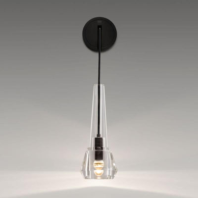 Microphone Lead Crystal Wall Sconce