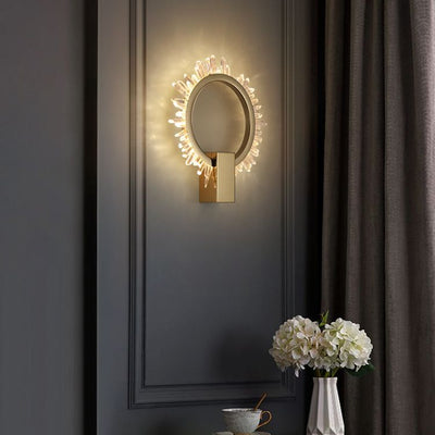 Primary Rock Crystal Ring Sconce