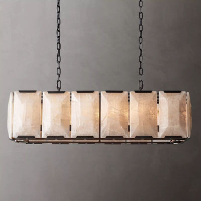 Hewson Calcite Rectangular Chandelier 42"