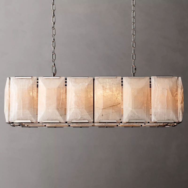 Hewson Calcite Rectangular Chandelier 42"