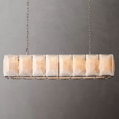 Hewson Calcite Rectangular Chandelier 55"